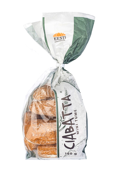 TUME MINI CIABATTA 160 g (8 tk pakis)