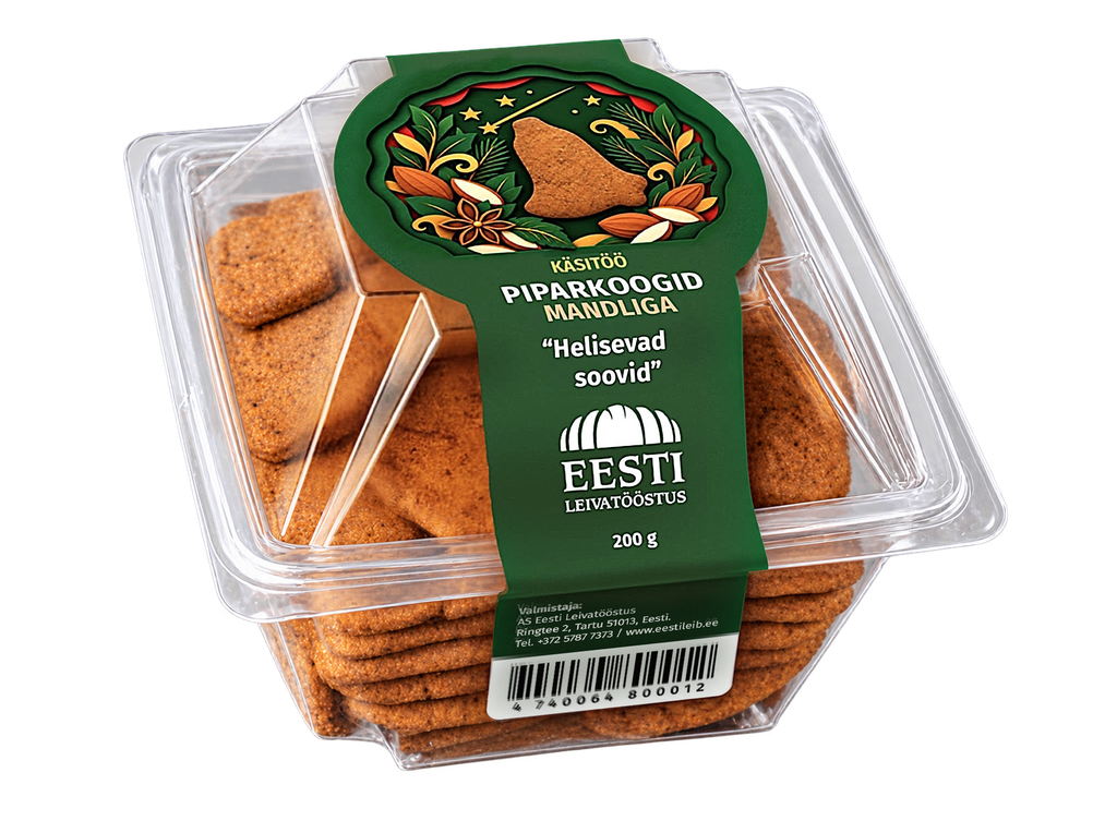 KÄSITÖÖ PIPARKOOGID MANDLIGA 200 g