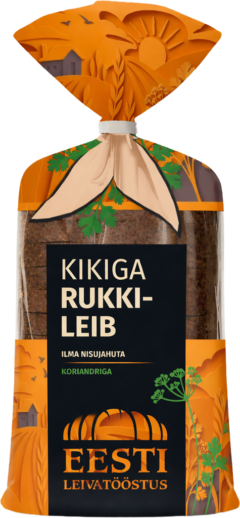 KIKIGA RUKKILEIB 600 g viilutatud
