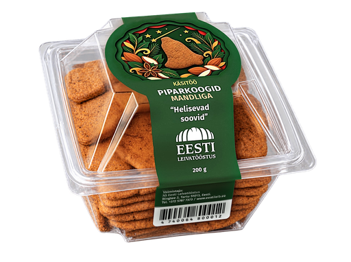 [2800015] KÄSITÖÖ PIPARKOOGID MANDLIGA 200 g