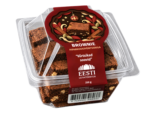 [3230802] BROWNIE PIPARKOOGIVÜRTSIDEGA 250 g