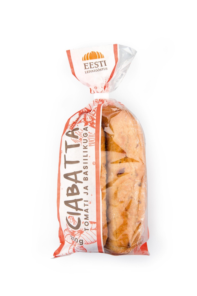 Ciabatta basiiliku ja kuivatatud tomatiga 2 x 100 g